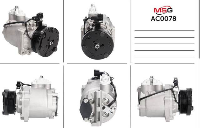 Компресор системи кондиціювання AC0078 MS GROUP