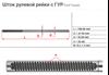 Вал / шток рульової рейки FO222C MS GROUP