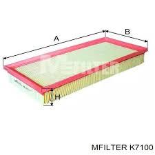 Елемент повітряного фільтра K7100 MFILTER