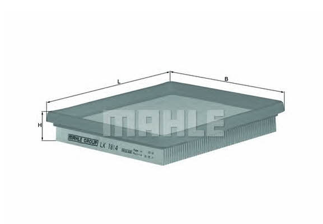 Фільтр повітряний LX1814 MAHLE