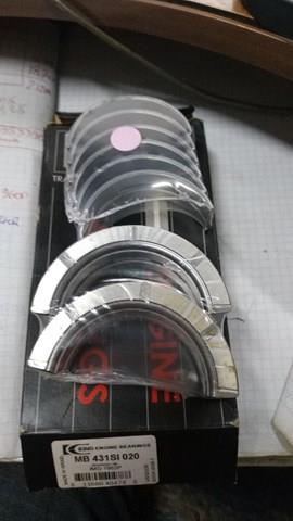 Вкладиші коленвала, корінні, комплект, 2-й ремонт (+0,50) MB431SI020 KING