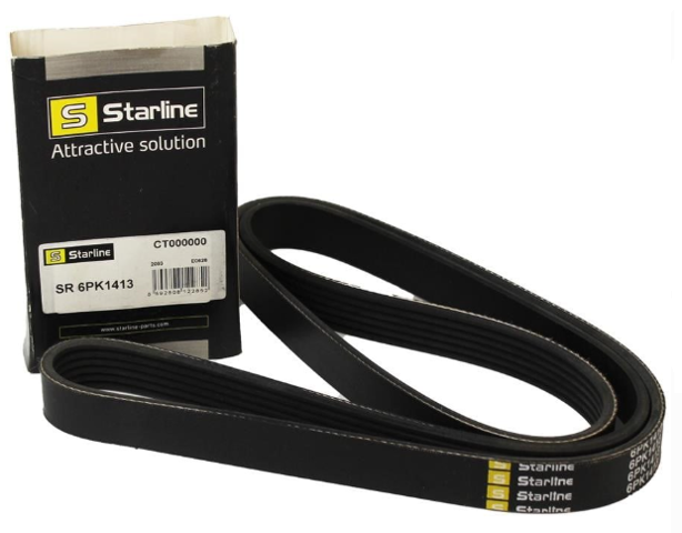 Поліклиновий ремінь SR6PK1413 STARLINE