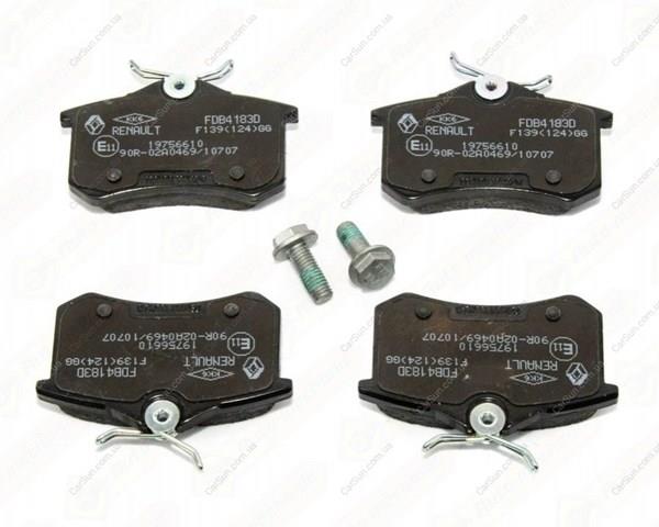 Комплект задніх колодок 440602466R RENAULT
