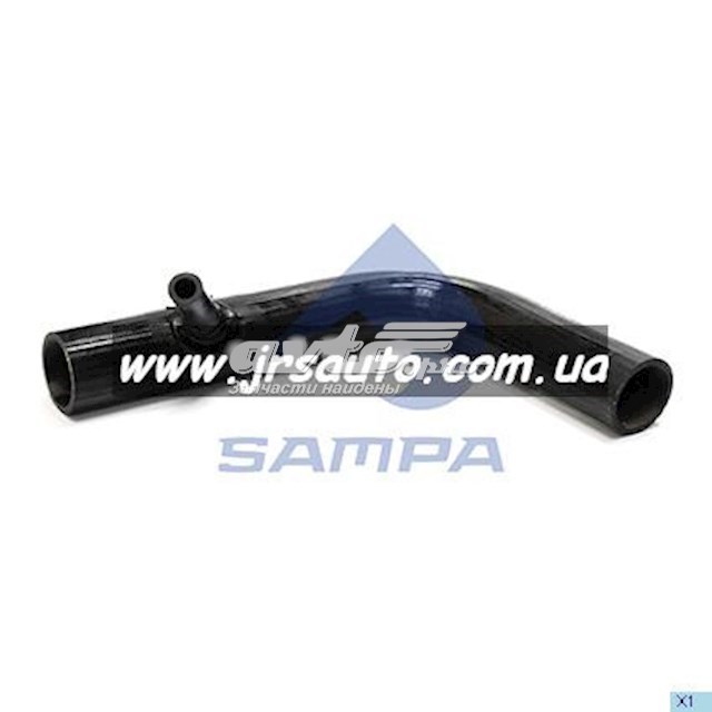 Шланг/патрубок радіатора охолодження, нижній 020412 SAMPA
