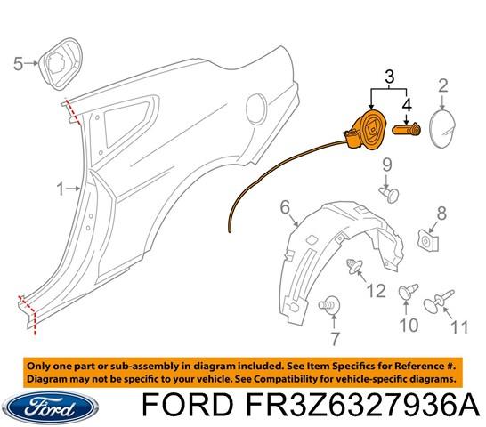 Горловина бензобака FR3Z6327936A FORD