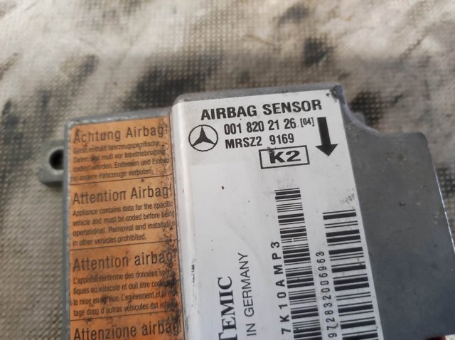 Модуль-процесор керування подушки безпеки 0018202126 MERCEDES