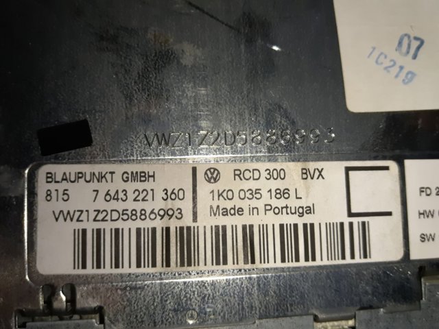 Магнітола 1K0035186L VAG