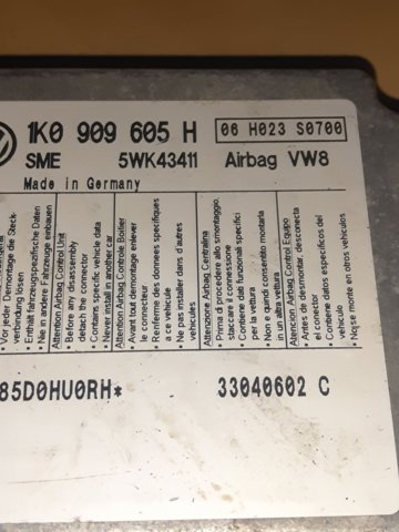 Модуль-процесор керування подушки безпеки 1K0909605H VAG
