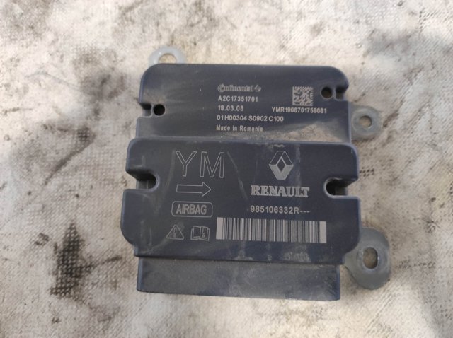 Модуль-процесор управління подушки безпеки 985106332R RENAULT