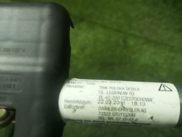 Пасок безпеки задній лівий A2048600785 MERCEDES