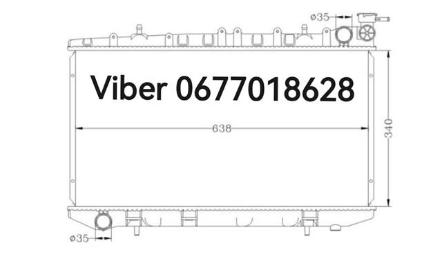 Радіатор водяний 2141071J01 NISSAN