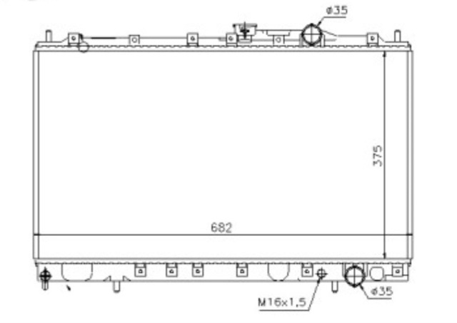 Радіатор охолодження MB660566 КИТАЙ