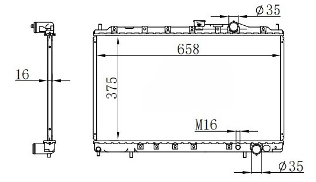 Радіатор основний MB845791 MITSUBISHI