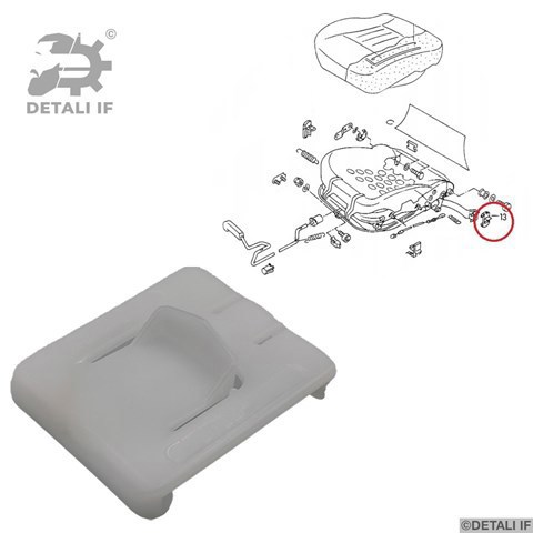 Ручка важеля переміщення переднього сидіння DF14294 DETALI IF