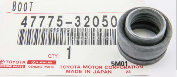 Пильник направляючої супортугальмівного, заднього 4777532050 TOYOTA