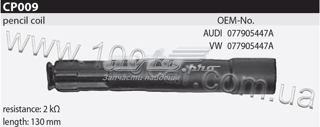 Свічковий накінечник CP009 TESLA