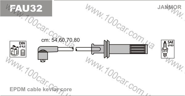Дріт високовольтний FAU32 JANMOR