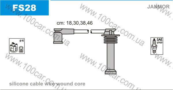 Дроти запалювання FS28 JANMOR