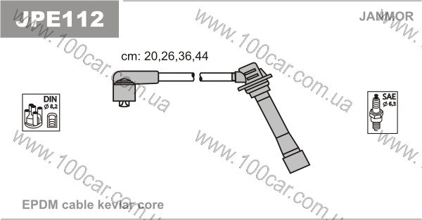 Дроти запалювання JPE112 JANMOR