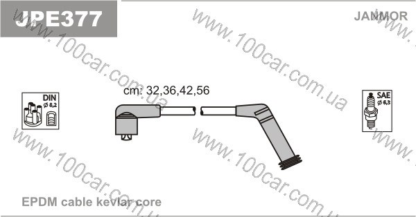 Дріт високовольтний JPE377 JANMOR