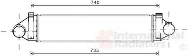 Радіатор інтеркулера 1742236 MARKET (OEM)