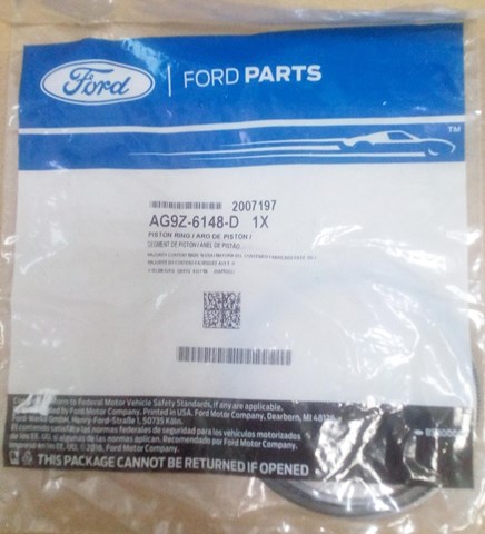 Комплект поршневих кілець на 1 циліндр, STD. AG9Z6148D FORD