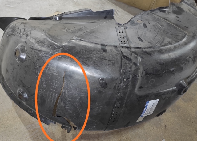 Підкрилок заднього крила, правий 868402B000 HYUNDAI