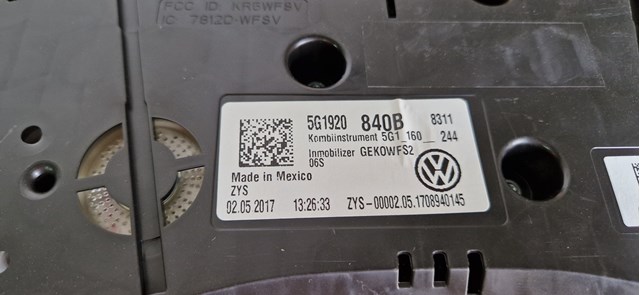 Панель приладів 5G1920840 VAG