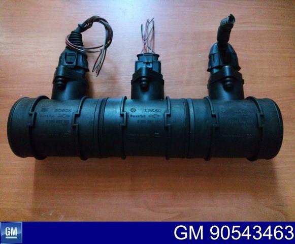 Датчик потоку (витрати) повітря, витратомір MAF - (Mass Airflow) 90543463 GM