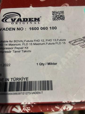 Ремкомплект, прокладки компресора (TRUCK) 1600060100 VADEN