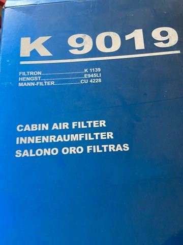 Внутрішньосалонний фільтр K9019 MFILTER