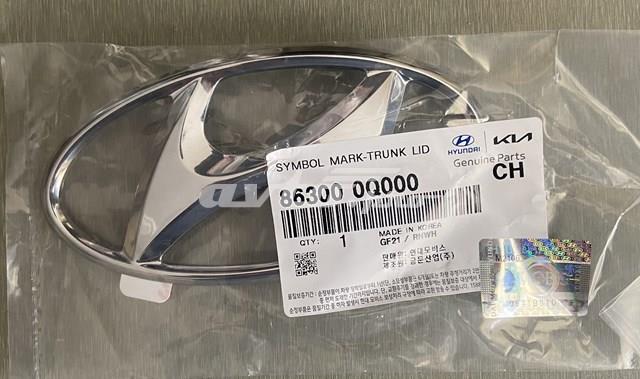 Емблема кришки багажника, фірмовий значок 863000Q000 HYUNDAI