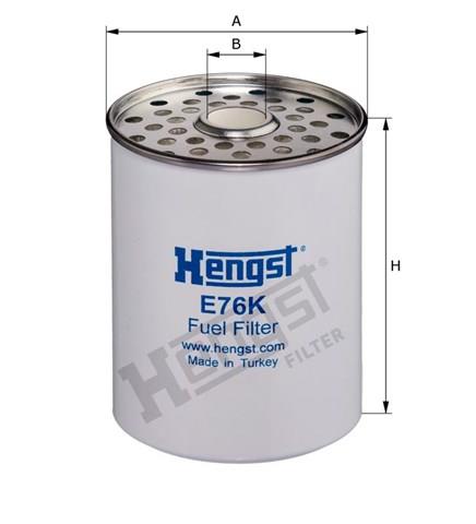 Фільтр паливний E76KD42 HENGST