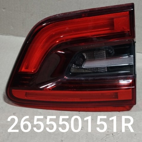 Ліхтар задній лівий, внутрішній 265550151R RENAULT
