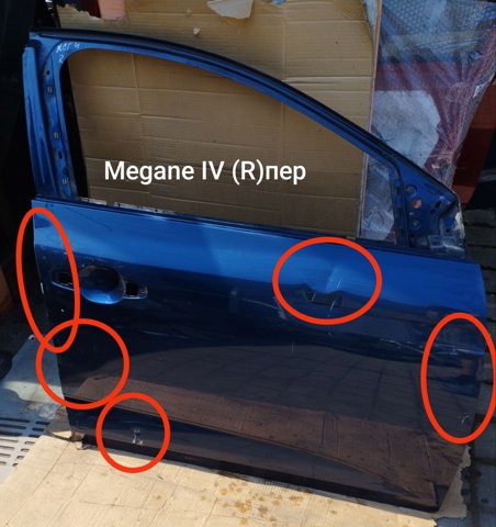 Пасажирські передні двері 801008869R RENAULT