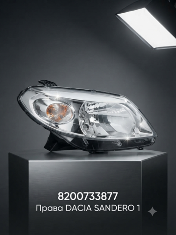 Основна фара - вставка 8200733877 RENAULT