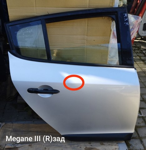 Двері задні в зборі 821006386R RENAULT