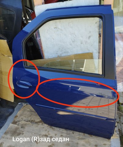 Двері задні в зборі 821009214R RENAULT