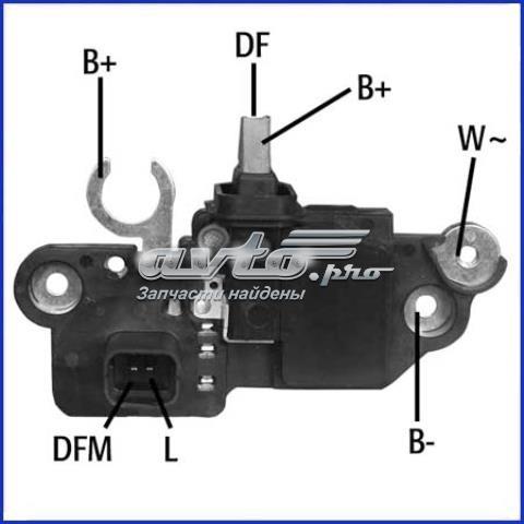 Реле-регулятор генератора, (реле зарядки) 130607 HUCO