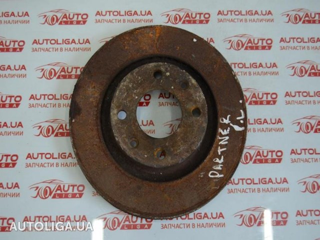 Гальмівний диск передній berlingo 1 2002-2009, діаметр 265 мм, товщина 21,2 мм, бу-256180 4246W7