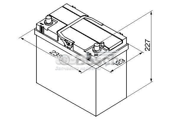 Авто акумулятор 0092S40200 BOSCH