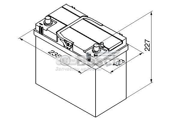 Батарея акумуляторна 0092S40210 BOSCH