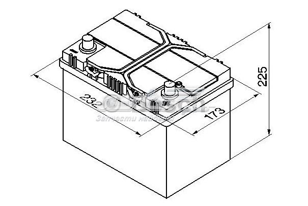 Батарея акумуляторна 0092S40240 BOSCH