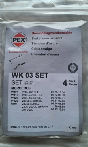 Сенсор зносу 16003SET PEX