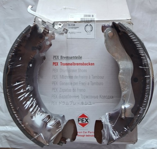 Колодки гальмівні задні, барабанні 6116 PEX