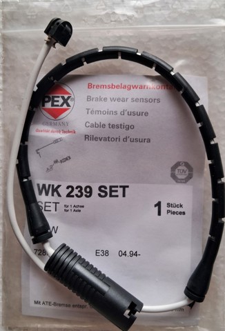 Датчик зносу гальмівних колодок, передній WK239 PEX