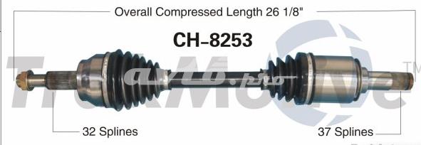 Піввісь передня ліва 4578885AB CHRYSLER