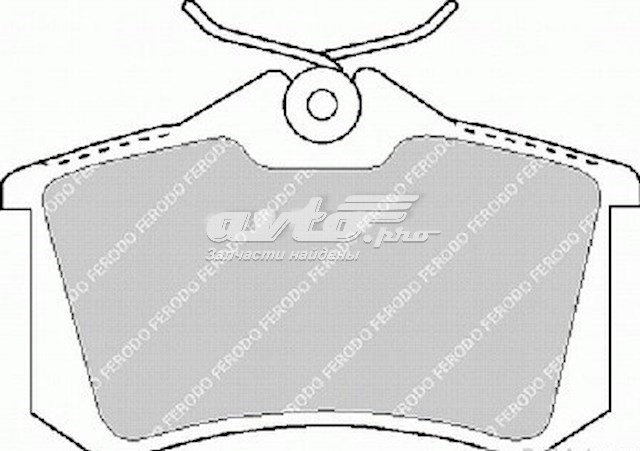 Задні гальмівні колодки FDB1083 FERODO
