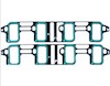 Прокладка колектора впускного к-кт 2 шт MS19598