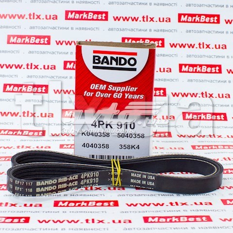 Поліклиновий ремінь 4PK910 BANDO